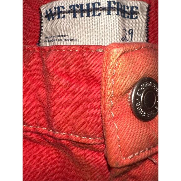 Free People We The Free Oklahoma Sunset Waterfalls Baggy Wide Leg Denim Jeans wo - Picture 5 of 8